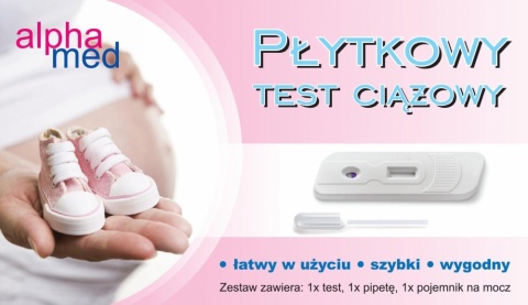 Płytkowy test ciążowy Alphamed